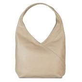 Geanta shopper din piele naturala DiAmanti Marina Taupe Deschis